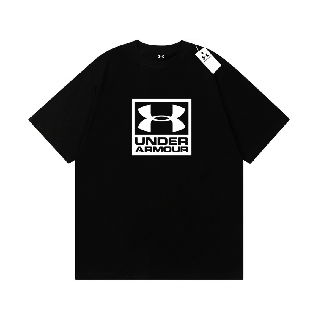 Чорна футболка Under Armour Box Logo унісекс Андер Армор