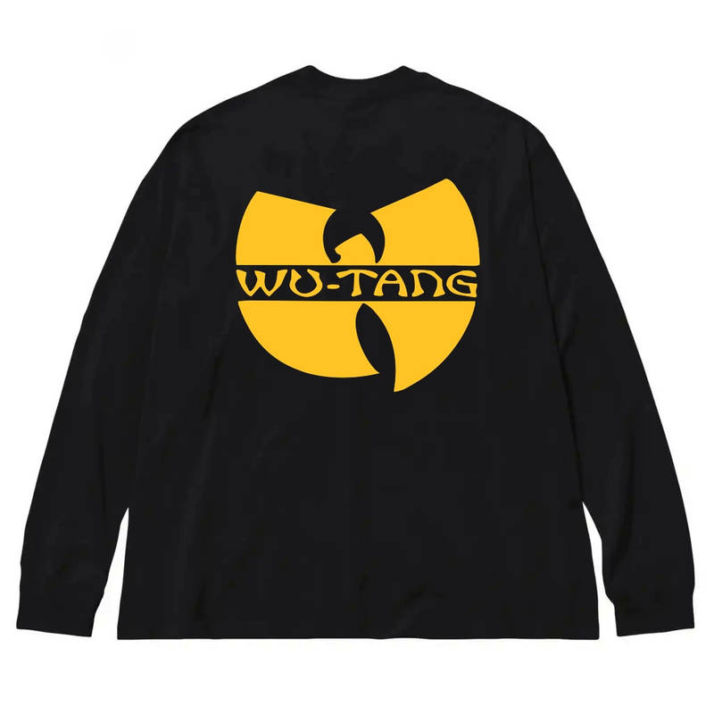 Чорний лонгслів Wu Tang Clan унісекс Logo унісекс Вутанг Клан